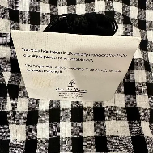 ‘90’s kitschy “old school house” handmade clay pin/brooch with real gold trim Red