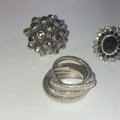 5 Rings Adjustable & Sizes 6 & 8 Vintage Boho Statement Rings