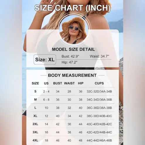 Blooming Jelly green/black Swim Dress Tummy Control Bathing Suits Sz 2X