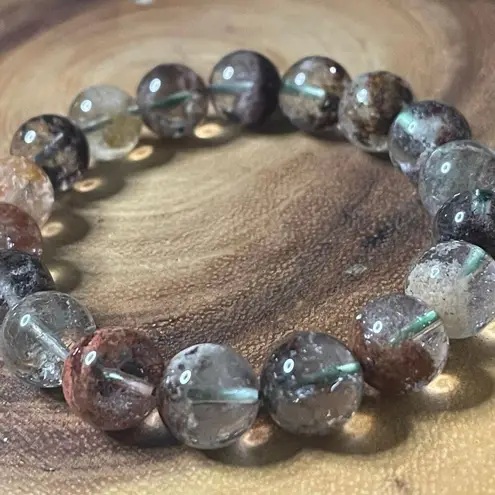 Garden Quartz high quality 10mm 7.5” beaded stretch bracelet new crystal beads h Green