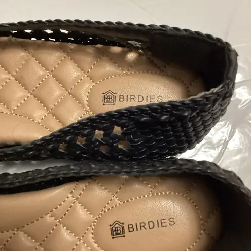 Birdies women’s starling black woven flat shoes