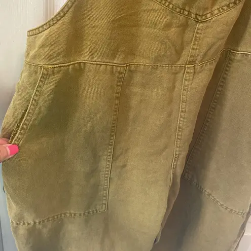 Aerie  Pant Overalls/Pants Linen Blend olive green color size XL