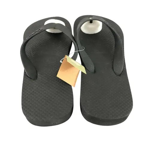 Clippli Womens Sandals Flip Flops Slides Thong Rubber Black Size 5/6