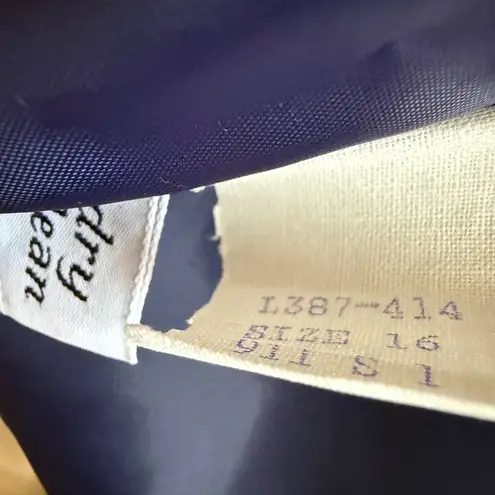 Pendleton Vintage Wool Blazer Pencil Skirt Suit Set Womens 16 Blue Career Formal