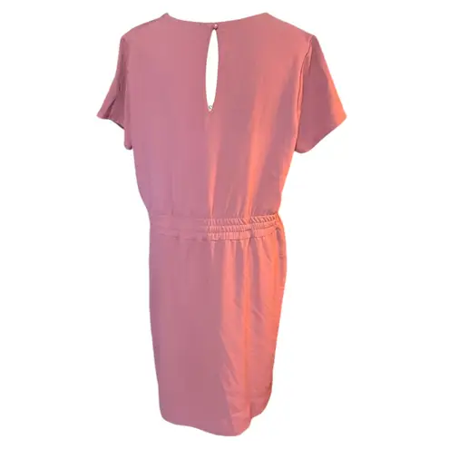 32 Degrees Heat 32 Degrees Cool Pink Round Neck Elastic Waist Dress Small NWOT