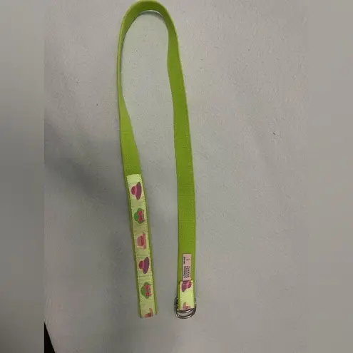 Vintage Preppy Lady Hats D Ring Ribbon Belt LG Douglas Paquette Providen Green