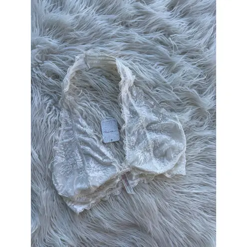 Free People  Last Dance Lace Halter Ivory Size Medium