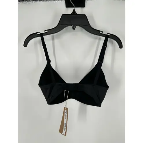 SKIMS  Wireless Form T Shirt Bra Onyx Black Padded Adjustable Size 32D