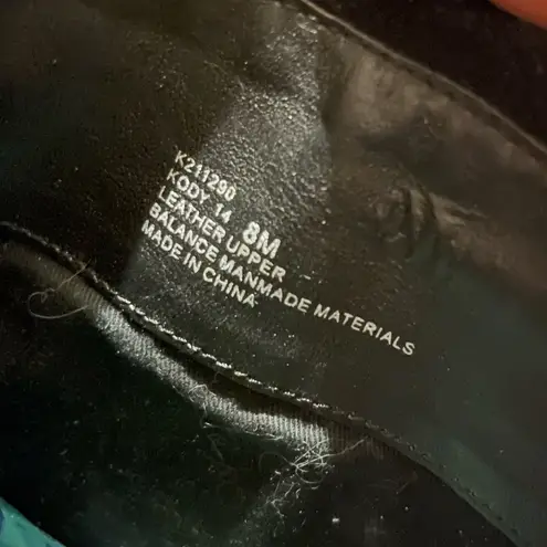 Adam Tucker Black Suede Knee Boots Kody Round Toe 1/2 Zip Low Heel Womens Size 8