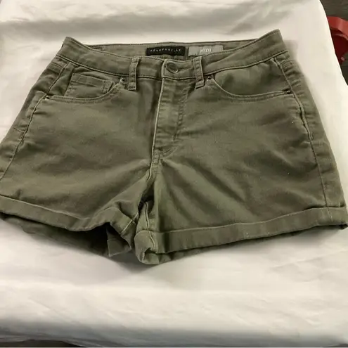 Aeropostale  MIDI Army Green Short 4 Cabincore Fisherman Gorpcore Boho Normcore
