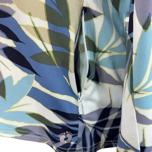 Hang Ten Medium Rashguard Swim Top UPF 50+ Quick-Dry Long Sleeve Leaf Print Crew