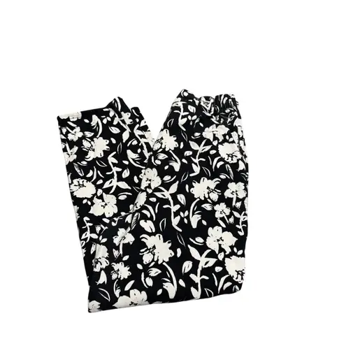 Lucy & Yak Organic Cotton Floral Pants – W34/R – Black & White – Relaxed Fit Size undefined