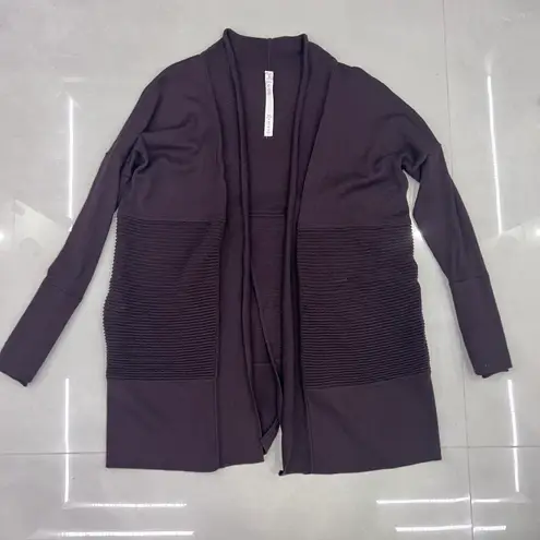 Lululemon Sit In Lotus Wrap II Black Cherry Cardigan