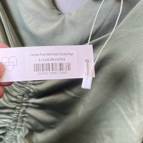 Baltic Born NWT Women's Camden Town Midi Dress Ruched Green Size Small