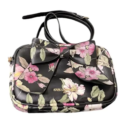Karl Lagerfeld ✨ Paris Kris PU Floral Print Bow Crossbody✨