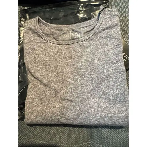 Celestial Bodiez NWT Cropped Long Sleeve Rise to Power Top in 'Smoke Gray' Mediu Gray Size M