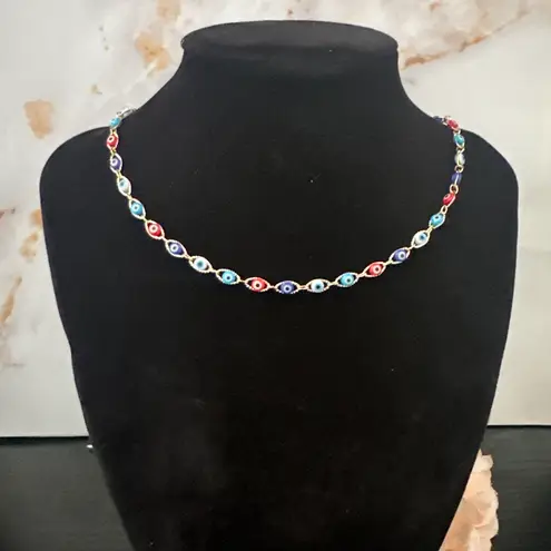 Evils Eye Gold Chocker