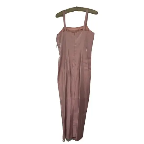 Alex Evenings Pink Shimmer Column Gown