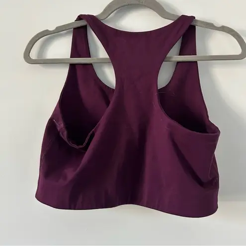 Girlfriend Collective Paloma Racerback Sports Bra Eggplant L