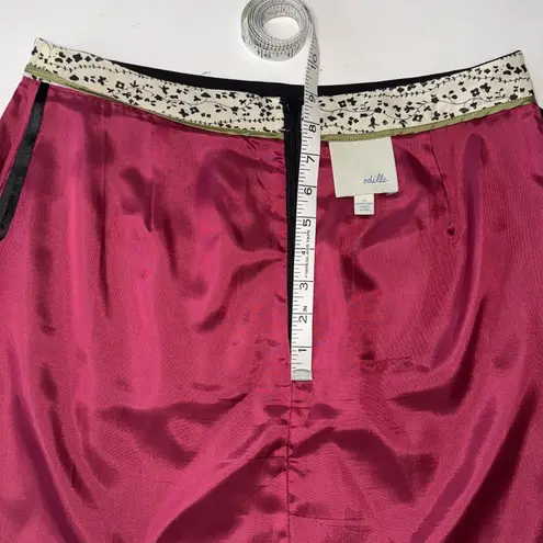 Anthropologie Odille Vertical Ruffle Skirt, Black, Size 12