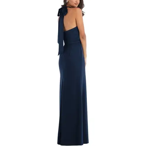 After Six Halter Neck Charmeuse & Crepe Gown $248.00 size 4 (b8)