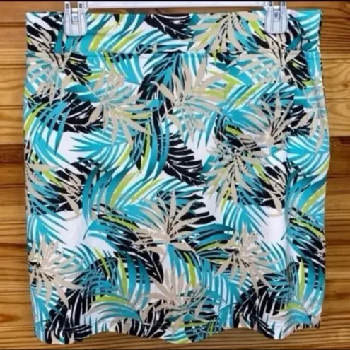 Sport Haley tropical golf tennis skirt skort shirt medium large SET White