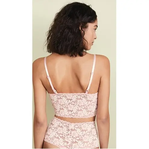 Hanky Panky π Cross-Dye Retro Longline Wireless Lace Bralette Rosita Marshmallow