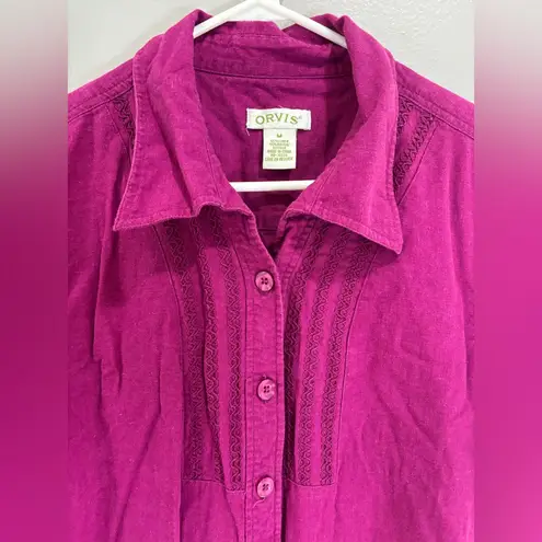 Orvis Linen Blend Shift Dress Sun Dress Sundress Knee Length Minimal Basic M