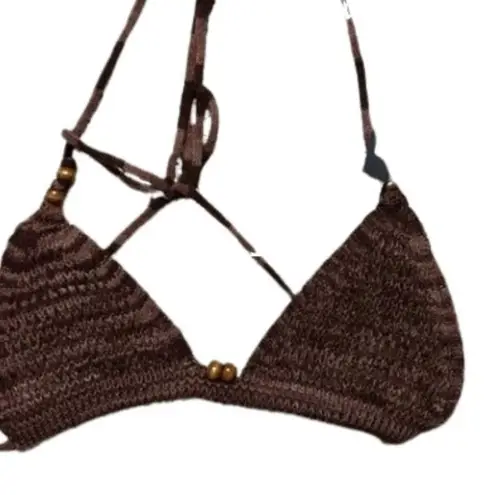 Pretty Little Thing NWT  Crochet Beaded Bikini Top - Image 2