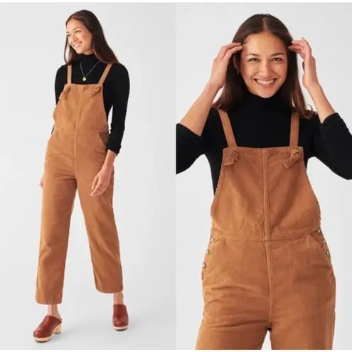 Faherty Women's Corduroy Jumpsuit in Cord Brown Small NWOT