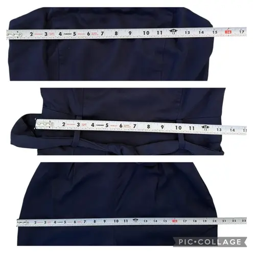 Outerknown Ronan Jumpsuit Strapless Belted Tencel Dark Navy Women’s Size 2 NEW