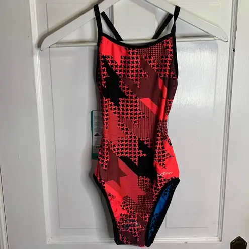 Dolfin Reversible Coral Turquoise Stryker Swim Suit New with Tag W-544 Sz M - Image 2