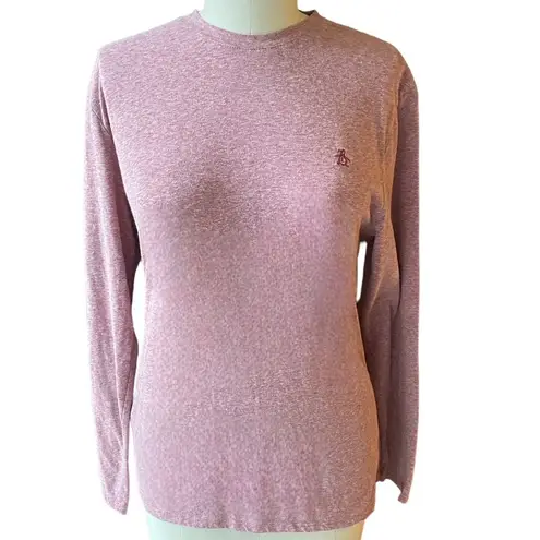 PENGUIN by MUNSINGWEAR Heathered Pink Long Sleeve Casual Top ~ Women's Size XL