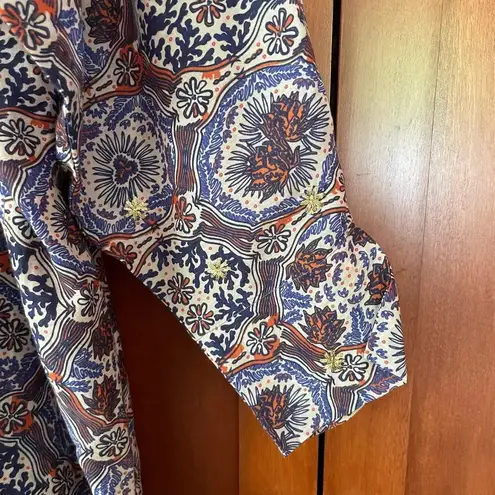 Chufy Ma Dress Mini Lin Floral Print Cotton Silk Embroidered Size XS