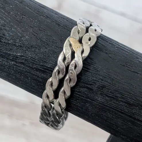 Vintage Bracelet Dark Silver Tone/Grey