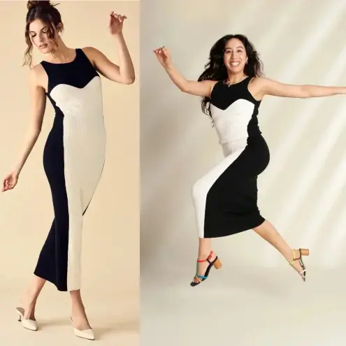 Mara Hoffman Aleks Ribbed-Knit Cotton Maxi Dress Size XS