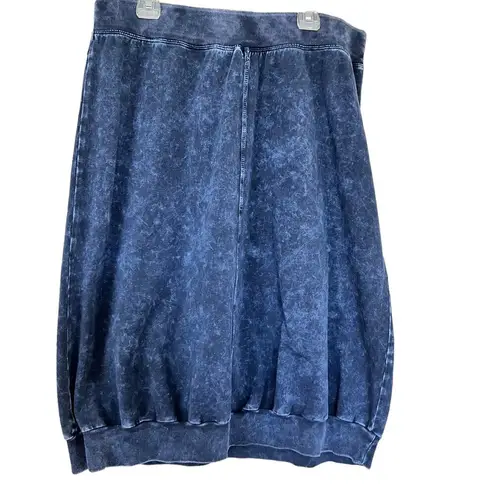Hard Tail Forever blue denim jersey skirt size XL