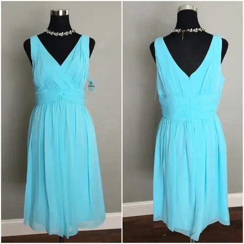 Donna Morgan Jessie Gulfstream Twist Waist Dress