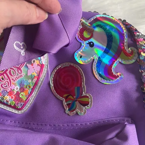 Sparkly backpack bag Purple