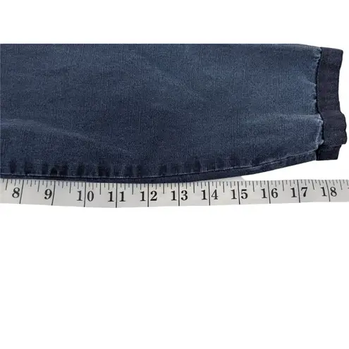 Women's Denim Blue Cotton Gold Button Front Sz. 6 Jacket 11g