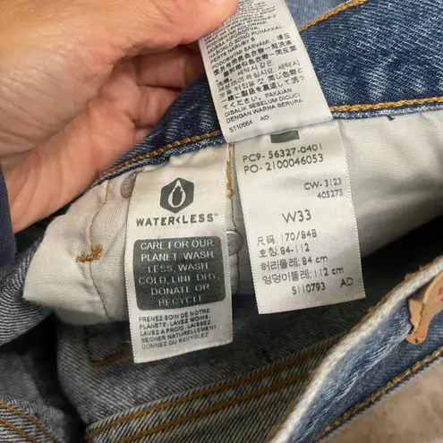 2 pair Levi Strauss Co 501 Denim Cutoff Shorts Distressed Raw Hem Womens Size 33 Blue