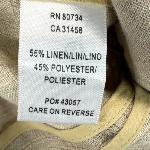 To The Max Linen Blend Suit Set Blazer Pants Career Interview Size 2 Tan - Image 8