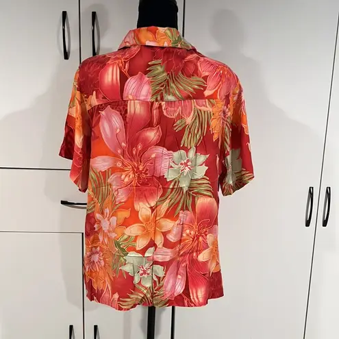 Caribbean Joe  silk shirt . Size 1X