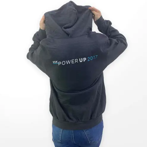 Tultex Black Full Zip Drawstring Hooded Jacket