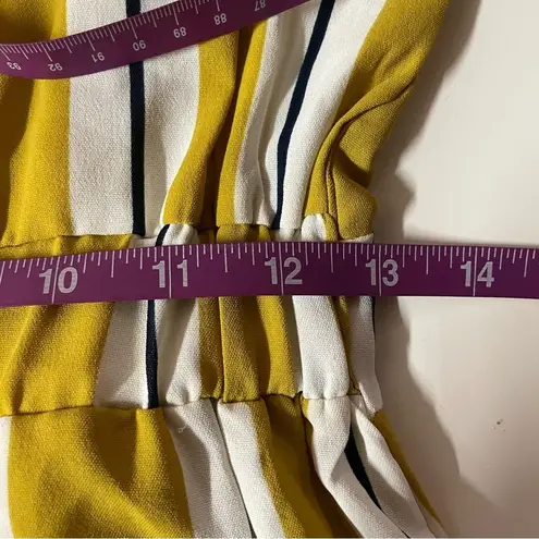 Sweet Wanderer Yellow & White Striped Jumpsuit Size S EUC