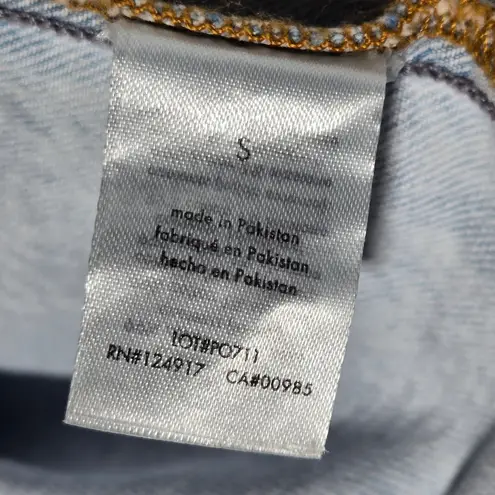 We Wore What Denim Cut Out Mini Skirt Super Light S NWT