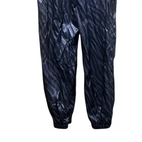 Nike  Icon Clash Purple Black Zebra Print Jogger Parachute Pants Size Small