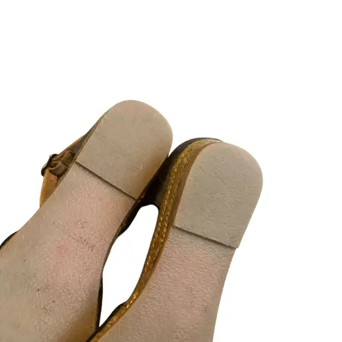 Viscata Montroig Canvas Espadrille Flats Black Velvet Metallic Buckle Size 37