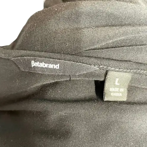 Betabrand Sweatshirt Long Sleeve Dress in Black Jersey Size Large