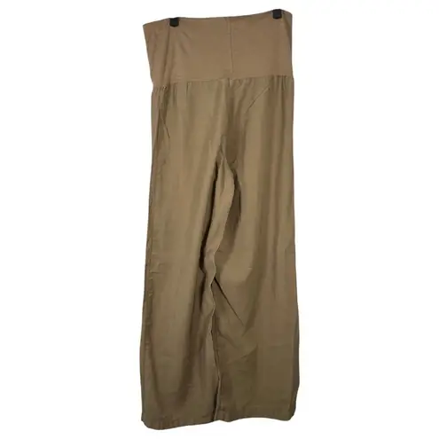 Soft Surroundings Lombard Pants Wide Leg Flowy Taupe Size Medium